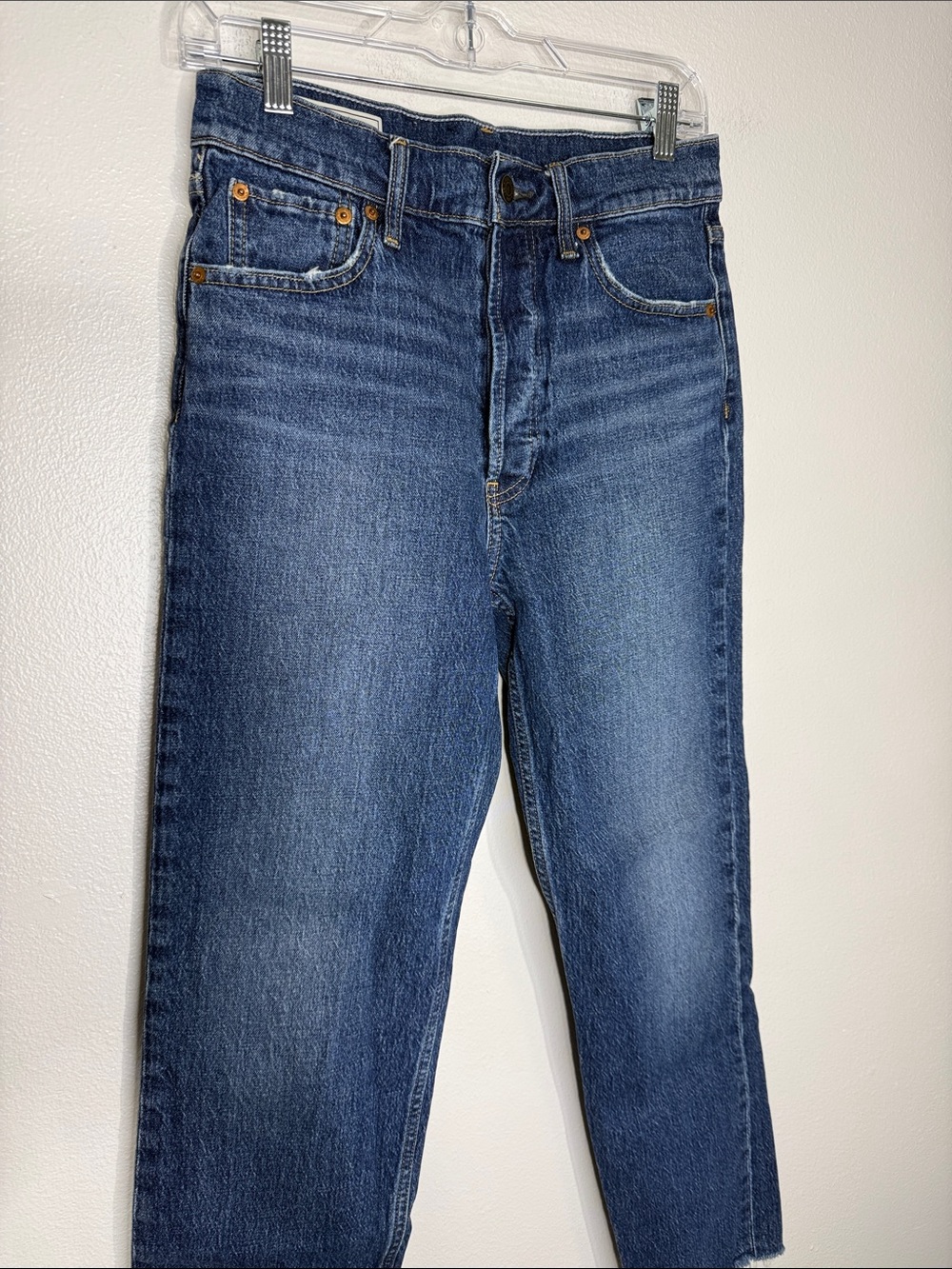 GAP Cheeky Straight High Rise Jeans - Blue Denim 28/6 L